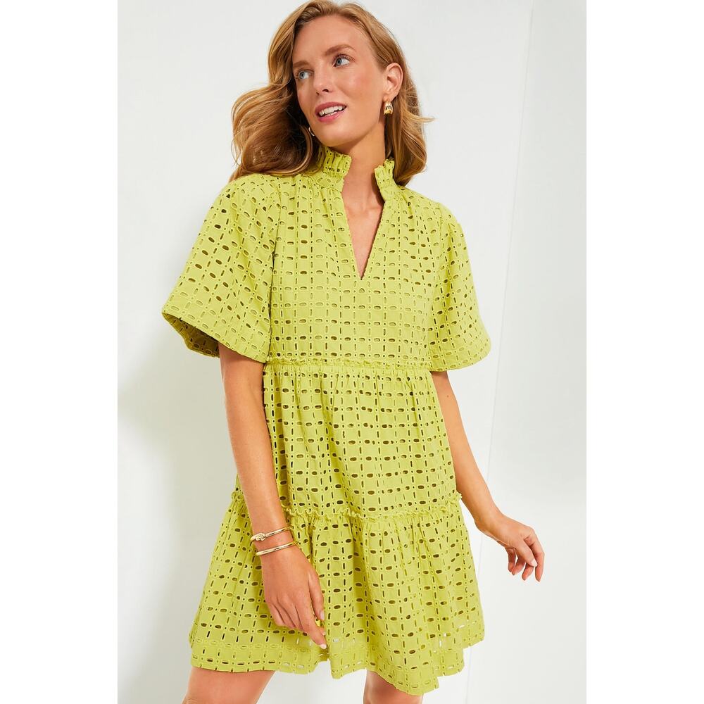 Tuckernuck Lime Eyelet Dress